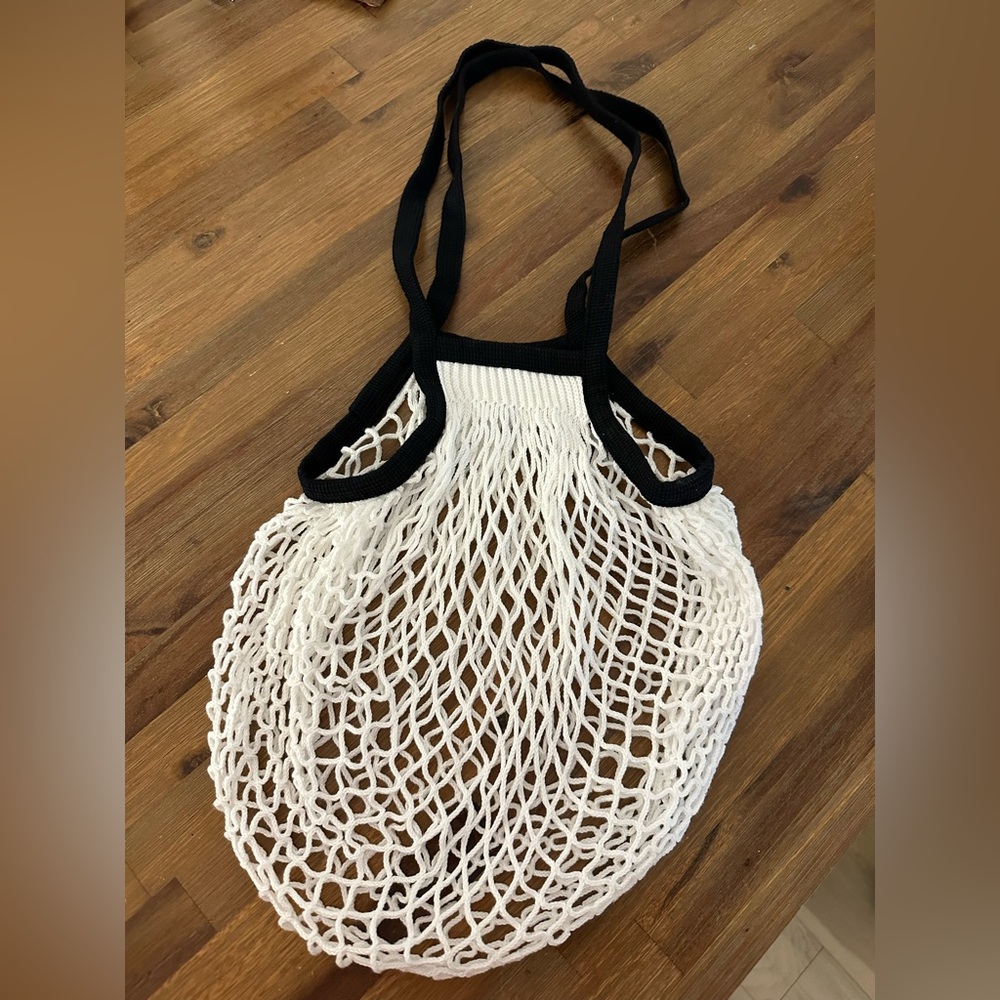 Chanel no.5 factory limited mesh crochet net tote beach wire bag